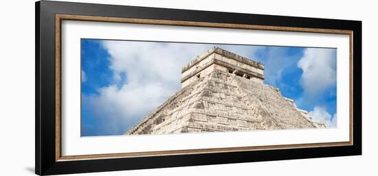 ¡Viva Mexico! Panoramic Collection - El Castillo Pyramid - Chichen Itza XIV-Philippe Hugonnard-Framed Photographic Print