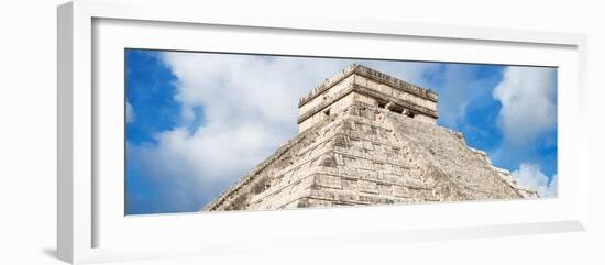 ¡Viva Mexico! Panoramic Collection - El Castillo Pyramid - Chichen Itza XIV-Philippe Hugonnard-Framed Photographic Print