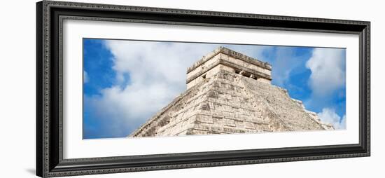 ¡Viva Mexico! Panoramic Collection - El Castillo Pyramid - Chichen Itza XIV-Philippe Hugonnard-Framed Photographic Print