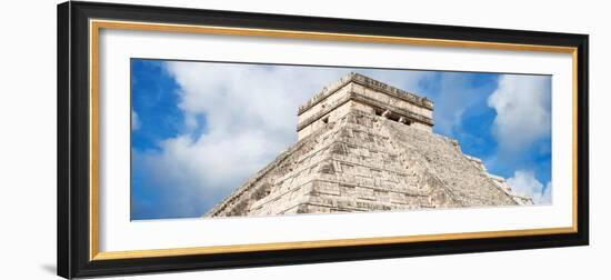 ¡Viva Mexico! Panoramic Collection - El Castillo Pyramid - Chichen Itza XIV-Philippe Hugonnard-Framed Photographic Print