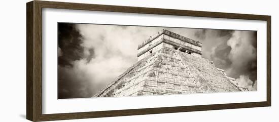 ¡Viva Mexico! Panoramic Collection - El Castillo Pyramid - Chichen Itza XV-Philippe Hugonnard-Framed Photographic Print