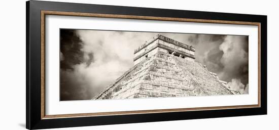 ¡Viva Mexico! Panoramic Collection - El Castillo Pyramid - Chichen Itza XV-Philippe Hugonnard-Framed Photographic Print