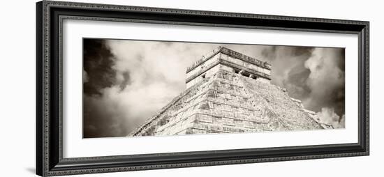 ¡Viva Mexico! Panoramic Collection - El Castillo Pyramid - Chichen Itza XV-Philippe Hugonnard-Framed Photographic Print
