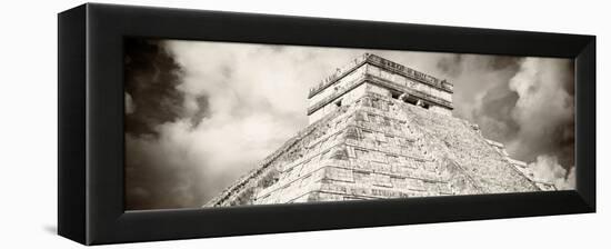 ¡Viva Mexico! Panoramic Collection - El Castillo Pyramid - Chichen Itza XV-Philippe Hugonnard-Framed Premier Image Canvas