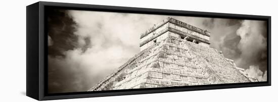 ¡Viva Mexico! Panoramic Collection - El Castillo Pyramid - Chichen Itza XV-Philippe Hugonnard-Framed Premier Image Canvas