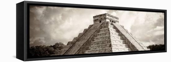 ¡Viva Mexico! Panoramic Collection - El Castillo Pyramid - Chichen Itza-Philippe Hugonnard-Framed Premier Image Canvas