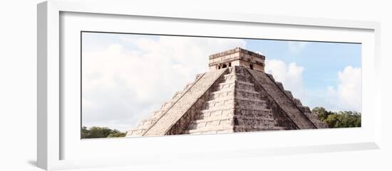 ¡Viva Mexico! Panoramic Collection - El Castillo Pyramid in Chichen Itza II-Philippe Hugonnard-Framed Photographic Print