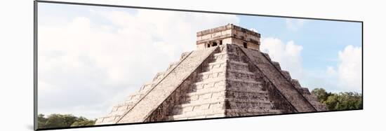 ¡Viva Mexico! Panoramic Collection - El Castillo Pyramid in Chichen Itza II-Philippe Hugonnard-Mounted Photographic Print