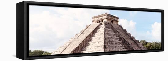 ¡Viva Mexico! Panoramic Collection - El Castillo Pyramid in Chichen Itza II-Philippe Hugonnard-Framed Premier Image Canvas