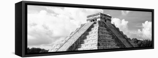 ¡Viva Mexico! Panoramic Collection - El Castillo Pyramid in Chichen Itza III-Philippe Hugonnard-Framed Premier Image Canvas