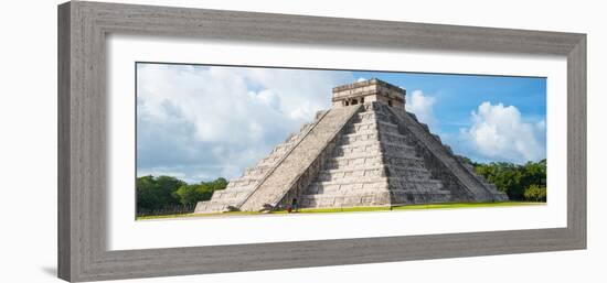 ¡Viva Mexico! Panoramic Collection - El Castillo Pyramid in Chichen Itza IV-Philippe Hugonnard-Framed Photographic Print