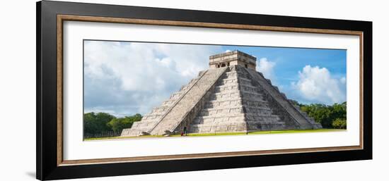 ¡Viva Mexico! Panoramic Collection - El Castillo Pyramid in Chichen Itza IV-Philippe Hugonnard-Framed Photographic Print