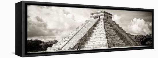 ¡Viva Mexico! Panoramic Collection - El Castillo Pyramid in Chichen Itza V-Philippe Hugonnard-Framed Premier Image Canvas