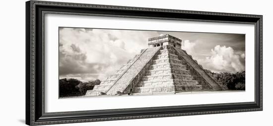 ¡Viva Mexico! Panoramic Collection - El Castillo Pyramid in Chichen Itza V-Philippe Hugonnard-Framed Photographic Print