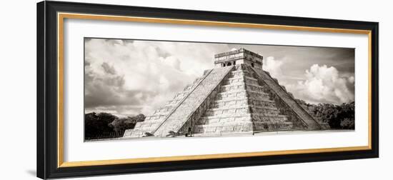 ¡Viva Mexico! Panoramic Collection - El Castillo Pyramid in Chichen Itza V-Philippe Hugonnard-Framed Photographic Print