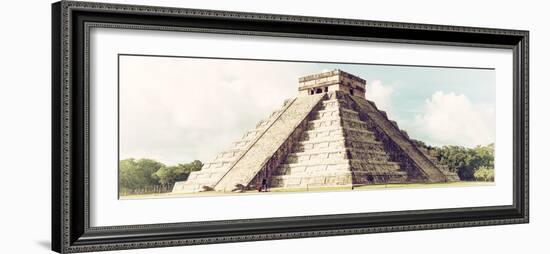 ¡Viva Mexico! Panoramic Collection - El Castillo Pyramid in Chichen Itza VI-Philippe Hugonnard-Framed Photographic Print