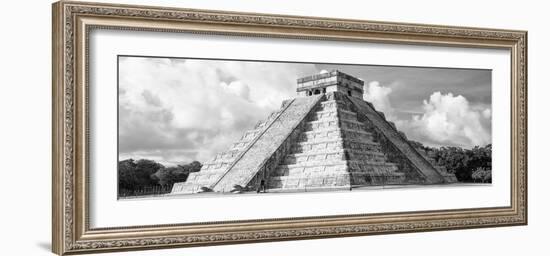 ¡Viva Mexico! Panoramic Collection - El Castillo Pyramid in Chichen Itza VII-Philippe Hugonnard-Framed Photographic Print