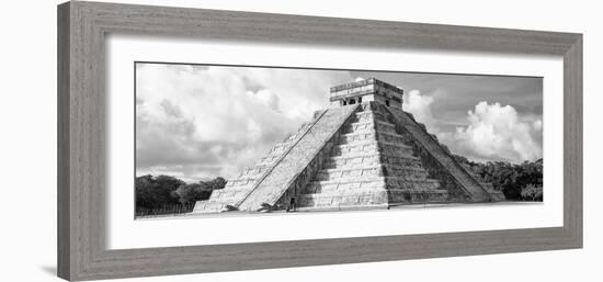 ¡Viva Mexico! Panoramic Collection - El Castillo Pyramid in Chichen Itza VII-Philippe Hugonnard-Framed Photographic Print