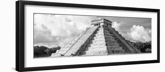 ¡Viva Mexico! Panoramic Collection - El Castillo Pyramid in Chichen Itza VII-Philippe Hugonnard-Framed Photographic Print
