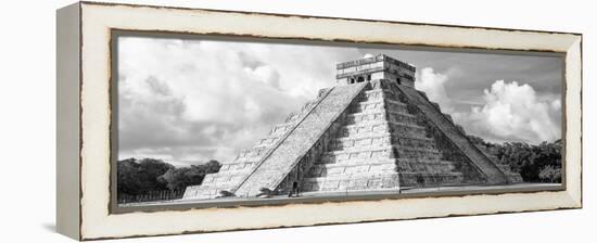 ¡Viva Mexico! Panoramic Collection - El Castillo Pyramid in Chichen Itza VII-Philippe Hugonnard-Framed Premier Image Canvas