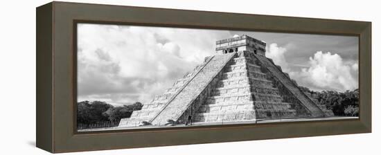 ¡Viva Mexico! Panoramic Collection - El Castillo Pyramid in Chichen Itza VII-Philippe Hugonnard-Framed Premier Image Canvas