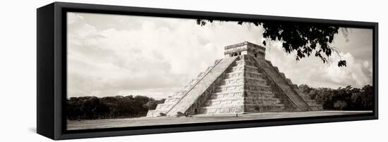 ¡Viva Mexico! Panoramic Collection - El Castillo Pyramid in Chichen Itza X-Philippe Hugonnard-Framed Premier Image Canvas