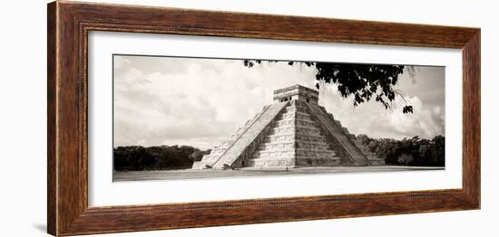 ¡Viva Mexico! Panoramic Collection - El Castillo Pyramid in Chichen Itza X-Philippe Hugonnard-Framed Photographic Print