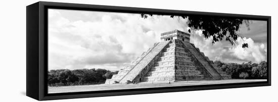 ¡Viva Mexico! Panoramic Collection - El Castillo Pyramid in Chichen Itza XI-Philippe Hugonnard-Framed Premier Image Canvas