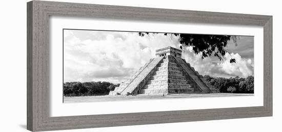 ¡Viva Mexico! Panoramic Collection - El Castillo Pyramid in Chichen Itza XI-Philippe Hugonnard-Framed Photographic Print