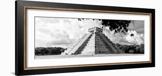 ¡Viva Mexico! Panoramic Collection - El Castillo Pyramid in Chichen Itza XI-Philippe Hugonnard-Framed Photographic Print