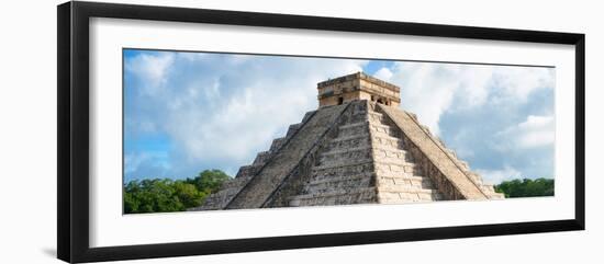 ¡Viva Mexico! Panoramic Collection - El Castillo Pyramid in Chichen Itza XIII-Philippe Hugonnard-Framed Photographic Print