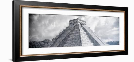 ¡Viva Mexico! Panoramic Collection - El Castillo Pyramid in Chichen Itza XIV-Philippe Hugonnard-Framed Photographic Print