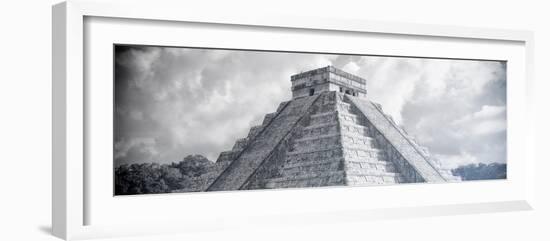 ¡Viva Mexico! Panoramic Collection - El Castillo Pyramid in Chichen Itza XIV-Philippe Hugonnard-Framed Photographic Print