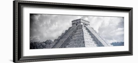 ¡Viva Mexico! Panoramic Collection - El Castillo Pyramid in Chichen Itza XIV-Philippe Hugonnard-Framed Photographic Print