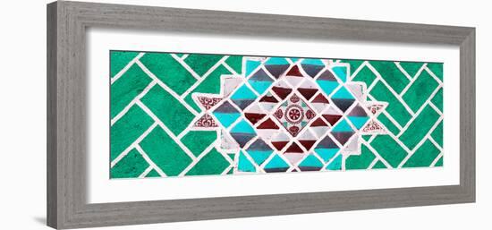 ¡Viva Mexico! Panoramic Collection - Green Mosaics-Philippe Hugonnard-Framed Photographic Print