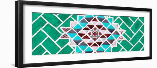 ¡Viva Mexico! Panoramic Collection - Green Mosaics-Philippe Hugonnard-Framed Photographic Print