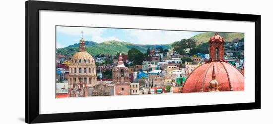 ¡Viva Mexico! Panoramic Collection - Guanajuato Church Domes I-Philippe Hugonnard-Framed Photographic Print