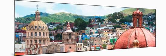 ¡Viva Mexico! Panoramic Collection - Guanajuato Church Domes I-Philippe Hugonnard-Mounted Photographic Print