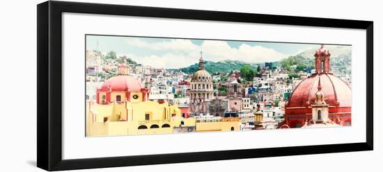 ¡Viva Mexico! Panoramic Collection - Guanajuato Cityscape IV-Philippe Hugonnard-Framed Photographic Print