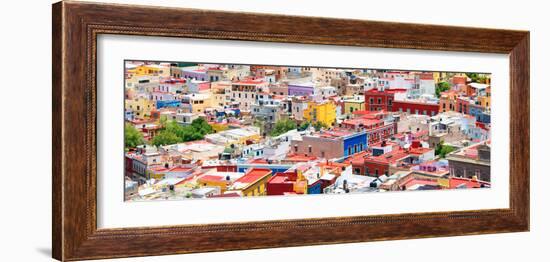 ¡Viva Mexico! Panoramic Collection - Guanajuato Colorful City IV-Philippe Hugonnard-Framed Photographic Print
