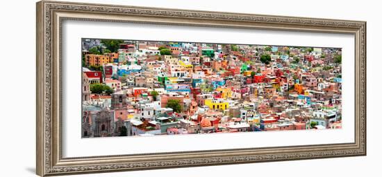 ¡Viva Mexico! Panoramic Collection - Guanajuato Colorful City VI-Philippe Hugonnard-Framed Photographic Print