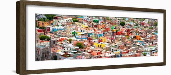 ¡Viva Mexico! Panoramic Collection - Guanajuato Colorful City VI-Philippe Hugonnard-Framed Photographic Print