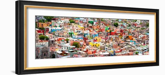 ¡Viva Mexico! Panoramic Collection - Guanajuato Colorful City VI-Philippe Hugonnard-Framed Photographic Print