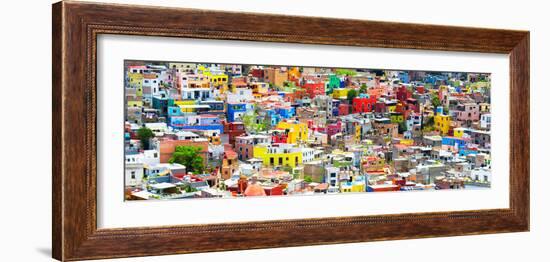 ¡Viva Mexico! Panoramic Collection - Guanajuato Colorful City XII-Philippe Hugonnard-Framed Photographic Print