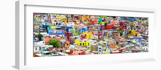 ¡Viva Mexico! Panoramic Collection - Guanajuato Colorful City XII-Philippe Hugonnard-Framed Photographic Print