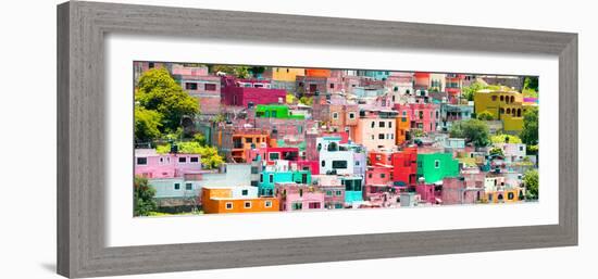 ¡Viva Mexico! Panoramic Collection - Guanajuato Colorful City XVI-Philippe Hugonnard-Framed Photographic Print