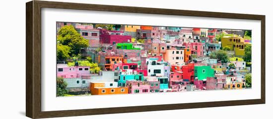 ¡Viva Mexico! Panoramic Collection - Guanajuato Colorful City XVI-Philippe Hugonnard-Framed Photographic Print