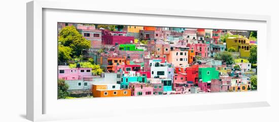 ¡Viva Mexico! Panoramic Collection - Guanajuato Colorful City XVI-Philippe Hugonnard-Framed Photographic Print