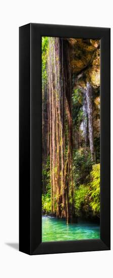 ¡Viva Mexico! Panoramic Collection - Hanging Roots of Ik-Kil Cenote V-Philippe Hugonnard-Framed Premier Image Canvas