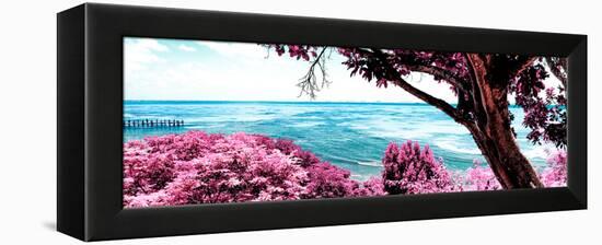 ¡Viva Mexico! Panoramic Collection - Isla Mujeres Coastline IV-Philippe Hugonnard-Framed Premier Image Canvas